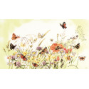 Flowers/Butterfly M.B. Набор для вышивания LanArte