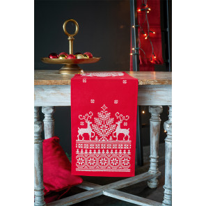  Рождественский олень Набор для вышивания скатерти Vervaco PN-0144752