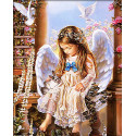 Ангел с кроликом Алмазная вышивка мозаика Алмазная живопись