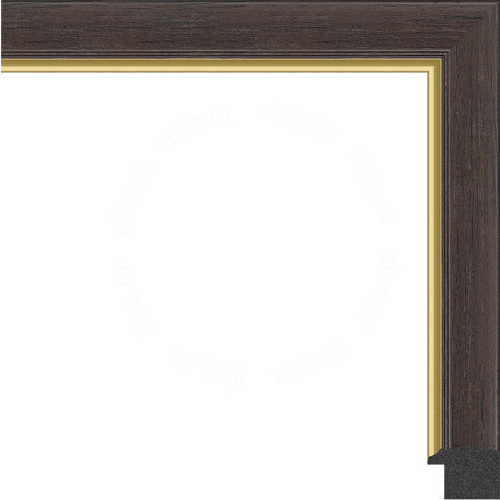 Барди (темно-коричневая) Рамка для картины без подрамника N300