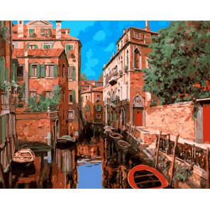 Венецианский квартал Раскраска ( картина ) по номерам акриловыми красками на холсте Iteso