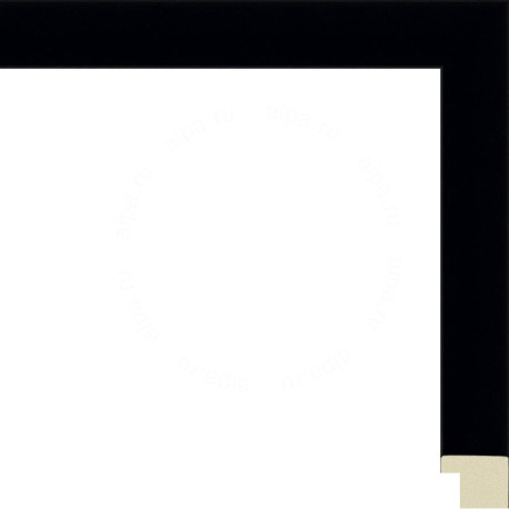 Клара (черная матовая) Рамка для картины на подрамнике N303