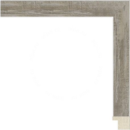 Клара (серебряная) Рамка для картины на подрамнике N310