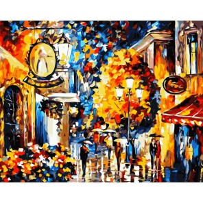 Осень в Париже Раскраска картина по номерам акриловыми красками на холсте Русская живопись