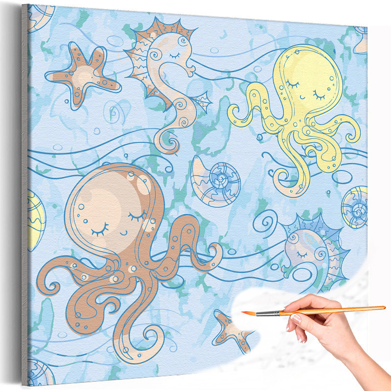 Раскраска «Мои первые водные раскраски. В море»