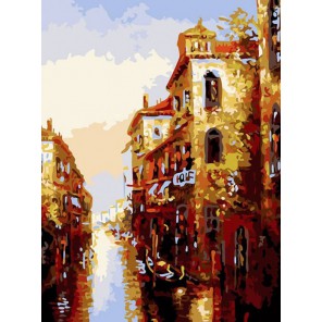 Канал в Венеции Раскраска картина по номерам акриловыми красками на холсте Белоснежка