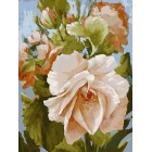 Роза Раскраска картина по номерам акриловыми красками на холсте Белоснежка