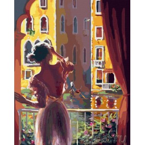 Утро в Венеции Раскраска картина по номерам акриловыми красками на холсте Русская живопись