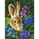 Кролик Раскраска картина по номерам на холсте Белоснежка