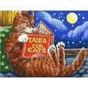 Сказки про котов Раскраска картина по номерам на холсте Белоснежка