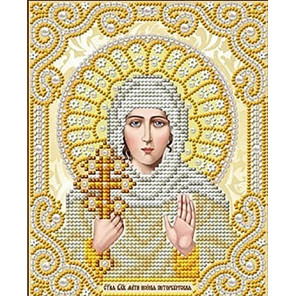  Святая Ксения в жемчуге Канва с рисунком для вышивки Благовест ЖС-5010