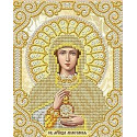 Святая Анастасия в жемчуге и золоте Канва с рисунком для вышивки Благовест