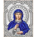 Святая Анастасия в жемчуге и серебре Канва с рисунком для вышивки Благовест