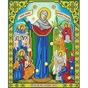  Богородица Всех скорбящих радость Канва с рисунком для вышивки Благовест И-4036