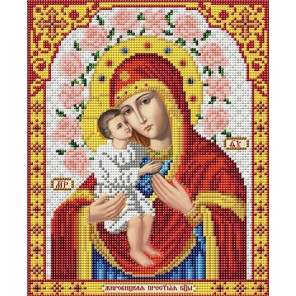  Божья Матреь Жировицкая Канва с рисунком для вышивки Благовест И-4043