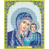  Казанская Божия Матерь в синем Канва с рисунком для вышивки Благовест И-4045
