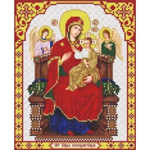  Богородица Всецарица Канва с рисунком для вышивки Благовест И-4061