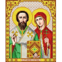 Святые Куприян и Устинья Канва с рисунком для вышивки Благовест