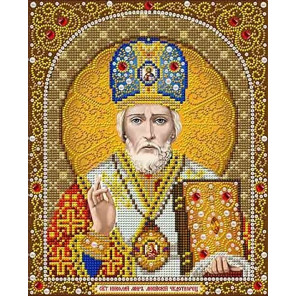  Святой Николай Канва с рисунком для вышивки Благовест И-4096