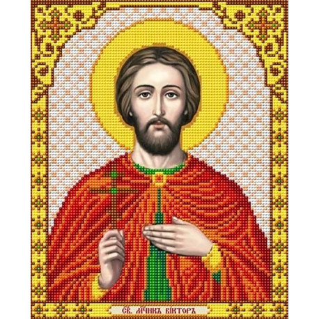  Святой Виктор Канва с рисунком для вышивки Благовест И-4147