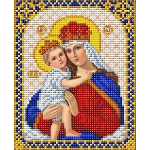  Дева Мария с младенцем Иисусом Канва с рисунком для вышивки Благовест И-5034
