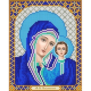  Казанская Божия Матерь в синем Канва с рисунком для вышивки Благовест И-5045