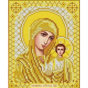  Казанская Божия Матерь в золоте Канва с рисунком для вышивки Благовест И-5050