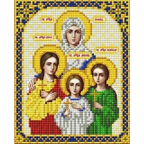  Святые Вера, Надежда, Любовь и мать их София Канва с рисунком для вышивки Благовест И-5056