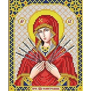  Богородица Семистрельная Канва с рисунком для вышивки Благовест И-5087