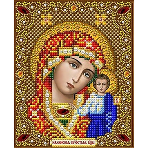  Богородица Казанская Канва с рисунком для вышивки Благовест И-5094