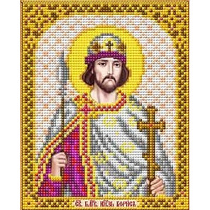  Святой Борис Канва с рисунком для вышивки Благовест И-5139