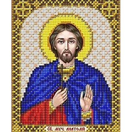  Святой Анатолий Канва с рисунком для вышивки Благовест И-5165