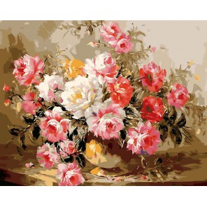 Букет роз Антонио Джанильятти Раскраска картина по номерам акриловыми красками на холсте Menglei