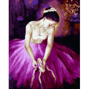 Балерина Раскраска картина по номерам акриловыми красками на холсте Menglei