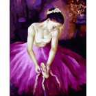 Балерина Раскраска картина по номерам акриловыми красками на холсте Menglei