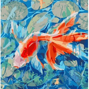 Рыбка, исполняющая желания Раскраска картина по номерам акриловыми красками Color Kit