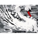 Белый лебедь Раскраска картина по номерам Color Kit