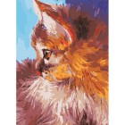 Котёнок - Рыжик Раскраска картина по номерам акриловыми красками Color Kit