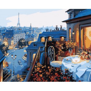 В Париже Раскраска по номерам акриловыми красками на холсте Menglei