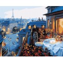 В Париже Раскраска по номерам на холсте Menglei