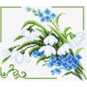 Весенние цветы Канва с рисунком для вышивания Матренин Посад