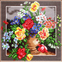 Цветочное изобилие Канва с рисунком для вышивания Матренин Посад