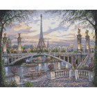 Воспоминание о Париже Раскраска картина по номерам акриловыми красками на холсте Menglei