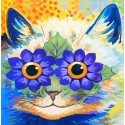Цветочный кот Раскраска картина по номерам Color Kit