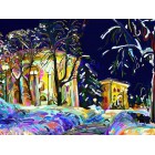 Сцена в ночном саду Раскраска картина по номерам акриловыми красками Color Kit