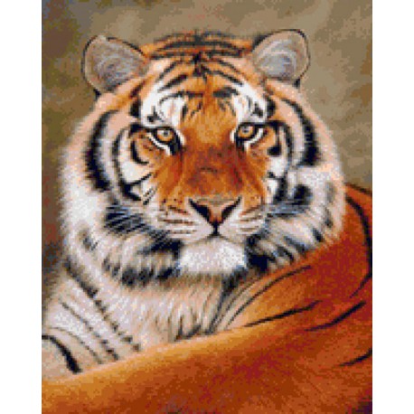Амурский тигр Алмазная вышивка мозаика Iteso | Купить алмазную мозаику