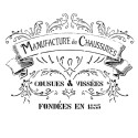 Виньетка Manufacture Пластиковый трафарет Cadence