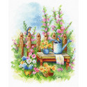 Цветущий сад Набор для вышивания МП Студия