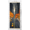 Золотая осень в Нью-Йорке Панно Алмазная вышивка мозаика Molly