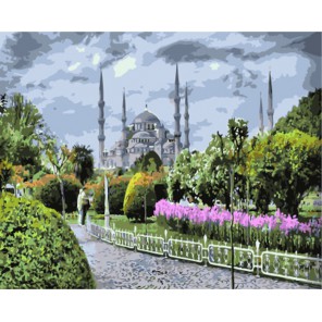 Голубая мечеть Раскраска картина по номерам акриловыми красками на холсте | Картина по номерам купить